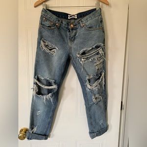 ONE X ONETEASPOON Low Rise Jeans size 25